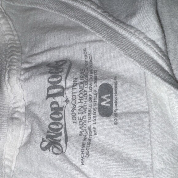 Snoop Dog Tee shirt White Blue Men Size Medium - Picture 3 of 3